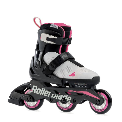 Rollerblade Microblade Free 3WD Girls Junior Skates- Grey/Pink - Microbladejr FreeG Gypk