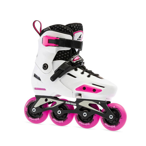 Rollerblade Apex G Adjustable Inline Skates - White/Pink