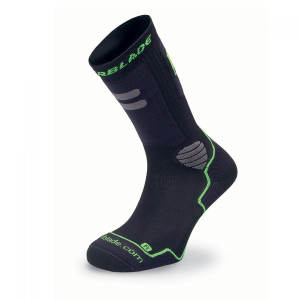 Rollerblade High Performance Socks Black/Green 3 pack