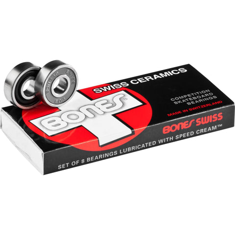Bones Swiss Ceramic Bearings 608 (8-Pack) Enough for 4 Wheels - Sale