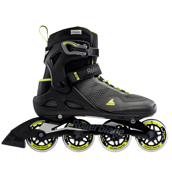 Rollerblade Macroblade 80 Inline Skates - Black/Lime 2021 - Size 8 or 9 Only - Super Sale