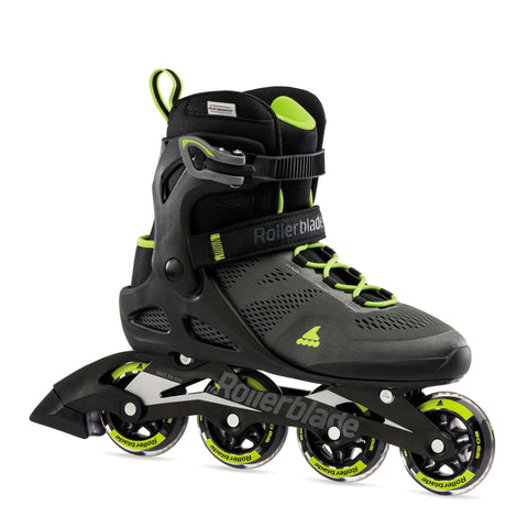 Rollerblade Macroblade 80 Inline Skates - Black/Lime 2021 - Size 8 or 9 Only - Super Sale
