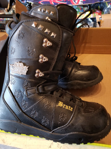 SnowJam Brute Snowboard Boots Black- Size 8.5 Only - Sale