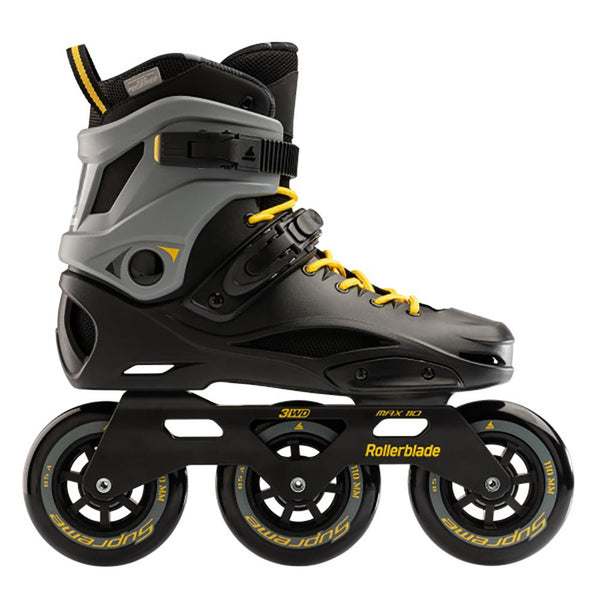 Rollerblade RB 110 Unisex Urban Inline Skates 2022 Black/Grey - RB110 BKYW - Super Sale