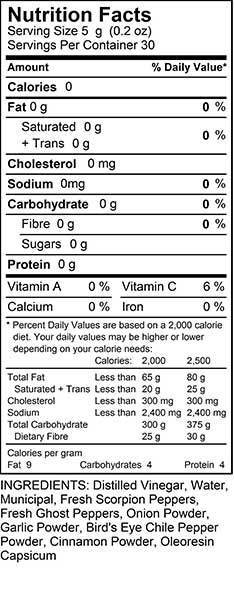 Mad Dog 357 Scorpion Hot Sauce- 5oz Bottle