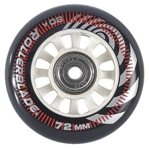 Rollerblade Wheel Kit 72mm/80A Inline Skate Wheels with SG5 Bearings - 8 pack