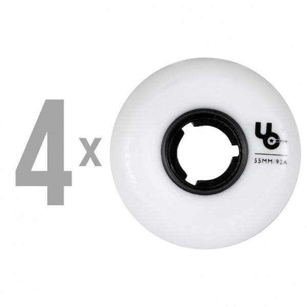 Undercover Team 55mm/92a White/Blk Wheels