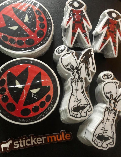 Shredpool 3pc Sticker Pack