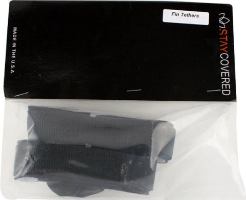 Stay Covered Fin Tethers Black/Red