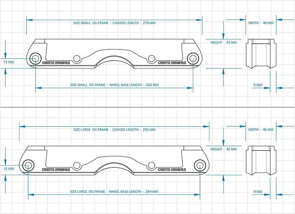 Create Originals *NEW* "Custom Graphic" OG Frames blank WHITE