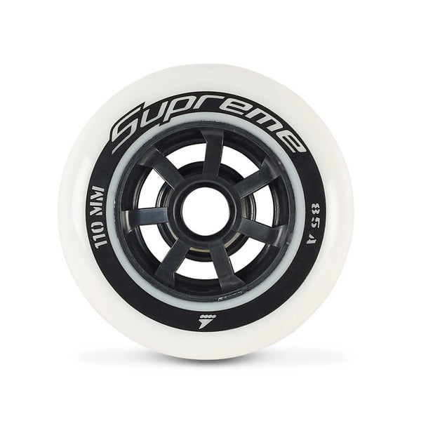 Rollerblade Supreme 110mm 85A Inline Skate Wheels - 8 Pack