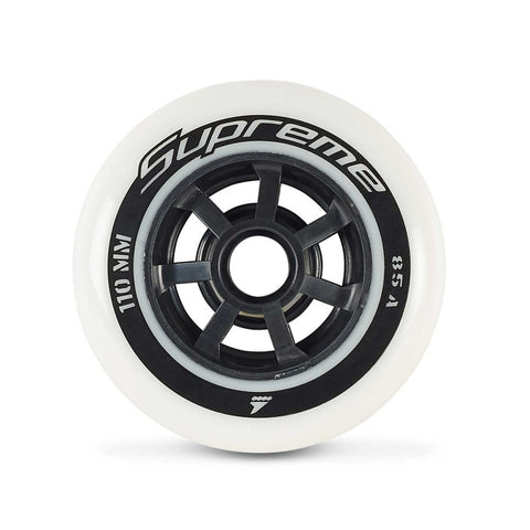 Rollerblade Supreme 110mm 85A Inline Skate Wheels - 8 Pack