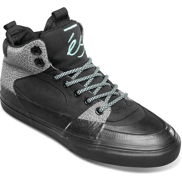 Es Shoes Accel Explorer Black/Turquoise Mens Skateboard Shoes - Size 9.5, 10.5, or 11.5 Only - Sale