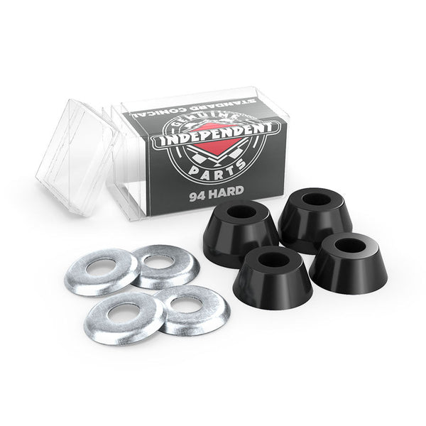 Independent - Genuine Parts Standard Conical (94a) Cushions Hard Black - Set of Bushings