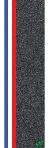 MOB - 9in x 33in Stripe Strip Blue/White/Red Sheet - Skateboard Grip Tape