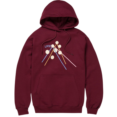 UMA - STICKS HOODIE MAROON - Size Medium Only - Sale