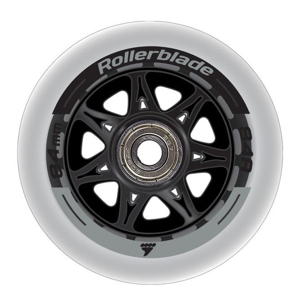 Rollerblade Wheel Kit 84mm/84A with SG7 Bearings - 8 pack 2021