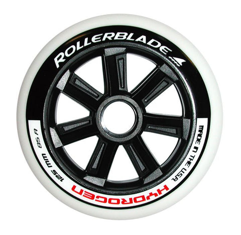 Rollerblade Hydrogen 125 125mm 85a Black Core 6-Pack Wheels - Sale