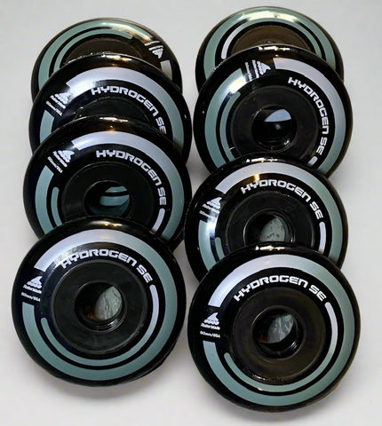 Rollerblade Hydrogen SE Wheels Black - 80mm/85A 8 pack - Hydrogen 80 - Super Sale
