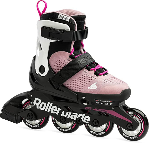 Rollerblade Microblade Adjustable Inline Skates - Kids' Pink White - MICROBLADEJR JR PKWH - Sale