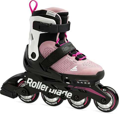 Rollerblade Microblade Adjustable Inline Skates - Kids' Pink White - MICROBLADEJR JR PKWH - Sale