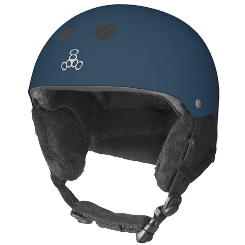 Triple 8 - HALO - Certified Ski or Snowboard SNOW HELMET - Navy