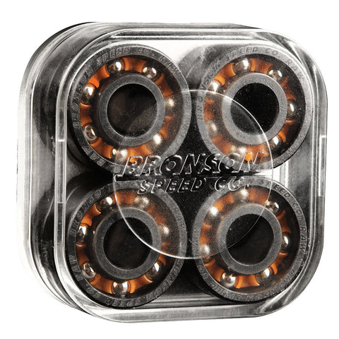 Bronson Speed Co. Raw Skateboard Bearings 8 Pack