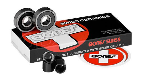 Bones Swiss Ceramic Bearings 608 16 Pack (2 8-Packs) for 8 Wheels - Limited Deal - Sale