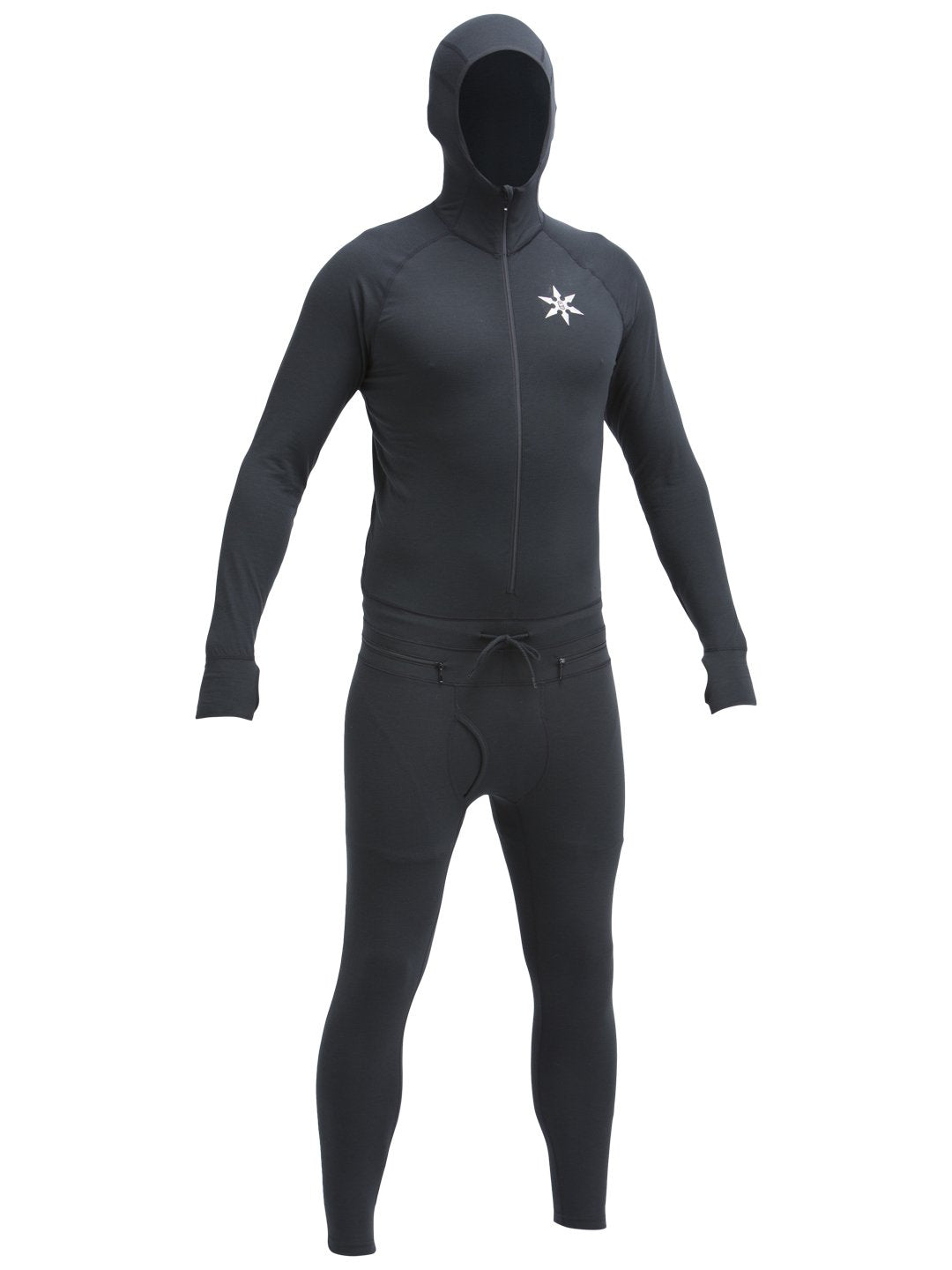 Base layer white jumpsuit - Thermal underwear black one piece