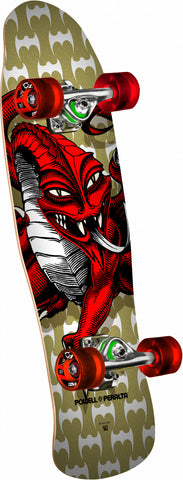 Powell Peralta Mini Cab Dragon - Gold Complete Skateboard - 8 X 29.5