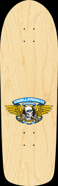 Powell Peralta Old School Ripper Skateboard Deck Nat/Blue- 9.89 x 31.32