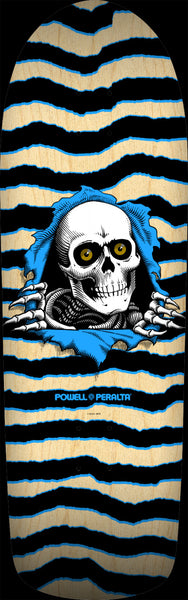 Powell Peralta Old School Ripper Skateboard Deck Nat/Blue- 9.89 x 31.32