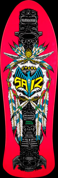Powell Peralta Steve Saiz Totem Pink Skateboard Deck - 10 x 30.81 - Sale