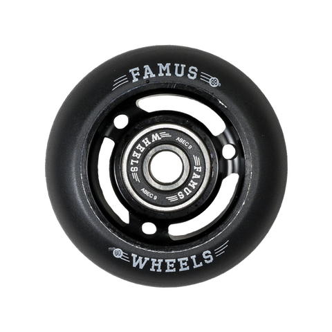 Famus Metal Core Wheels - Set of 4 - 60MM/88A - Black/Black - Sale