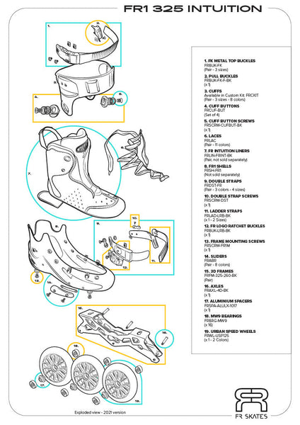 FR - FR1 325 INTUITION Complete Skates - BLACK - 2020 - Sale