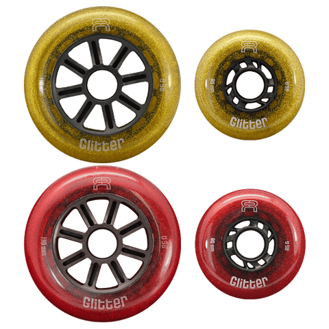 FR Glitter Wheels 76, 80, or 110mm Single Wheels