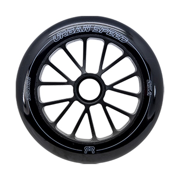 FR - URBAN SPEED WHEELS - 125mm Black - Single Wheel - Sale
