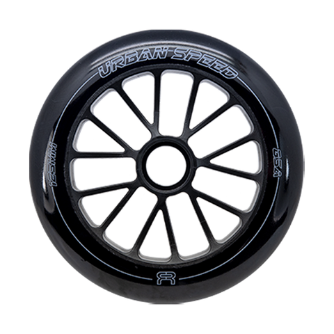 FR - URBAN SPEED WHEELS - 125mm Black - Single Wheel - Sale