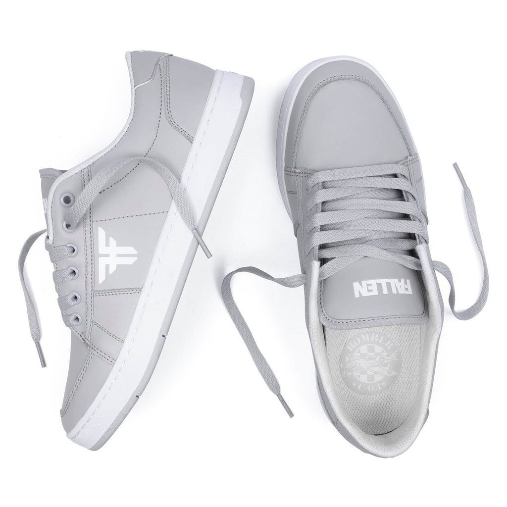 FALLEN BOMBER C 03 GRAY WHITE CUPSOLE SKATEBOARD SHOES Sale THURO