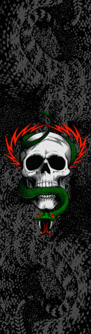 Powell Peralta 10.5 PP MCGILL SKULL AND SNAKE Skateboard Griptape Sheet 10.5x33 EA BLACK