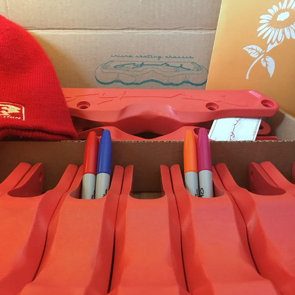 Oysi Inline Skating Chassis Black, Grey, Blue, White or Watermellon Oysius Frames