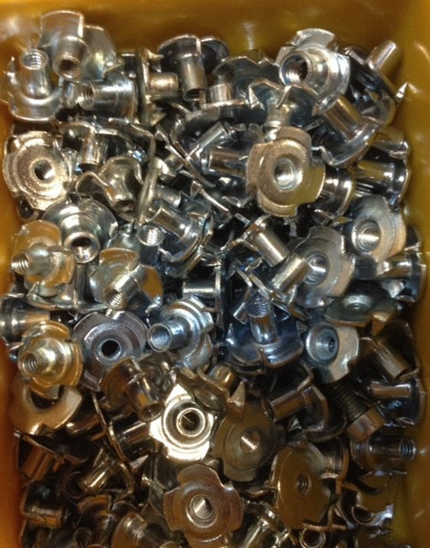 Rollerblade or Inline Skate Nut Receivers T-Nut or Round-Nut Skate Hardware