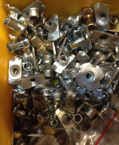 Rollerblade or Inline Skate Nut Receivers T-Nut or Round-Nut Skate Hardware