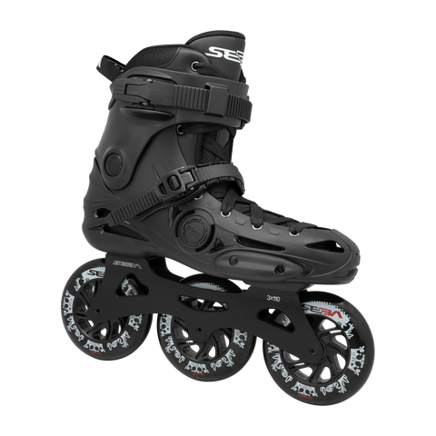Seba E3 110 Premium Complete Skate - Black - Super Sale