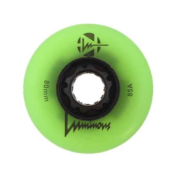 Luminous LED Inline Skate Wheels Multiple Colors 80mm 4-Pack - Sale