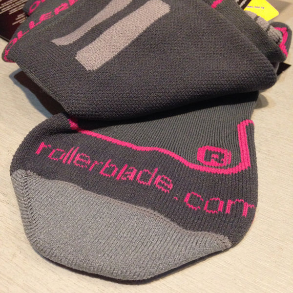 Rollerblade High Performance Socks Grey/Pink 2022