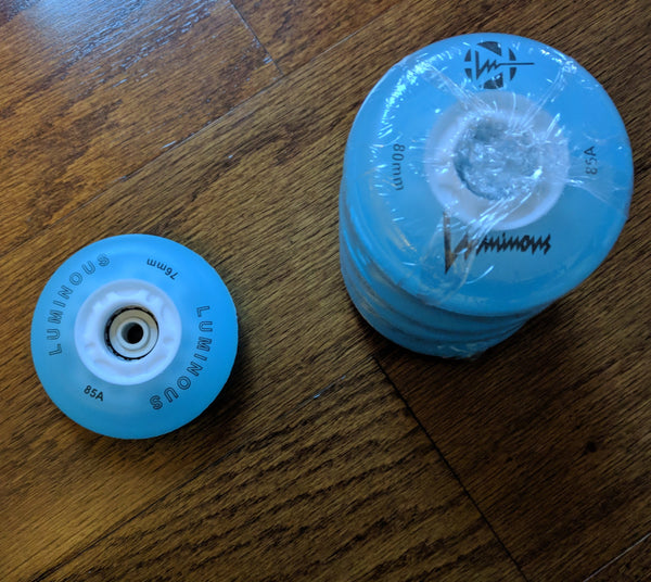 Seba Luminous LED Wheels 76mm/85a Multiple Colors 4-Pack - Sale