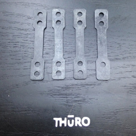 Loaded Drop-Through Shock Pad Risers for Drop Thru Longboards