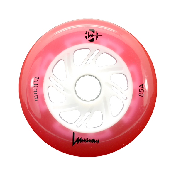 Luminous LED Inline Skate Wheels Multiple Colors 76mm 4-Pack - Sale