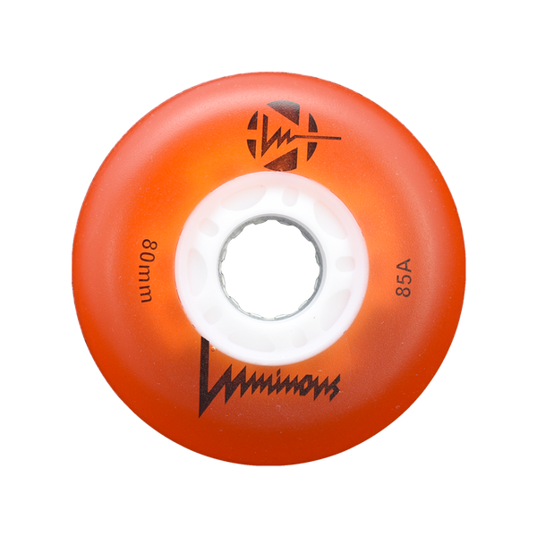 Luminous LED Inline Skate Wheels Multiple Colors 80mm 4-Pack - Sale